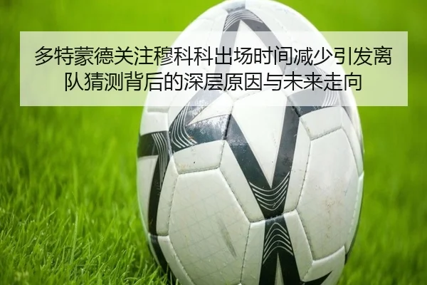 多特蒙德关注穆科科出场时间减少引发离队猜测背后的深层原因与未来走向